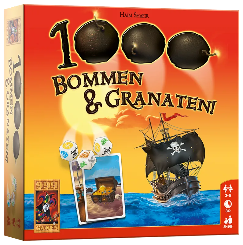 1000 Bommen en Granaten! - Bordspellen 999 Games