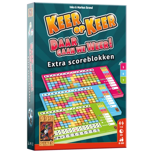 Scoreblokken Keer op Keer (3 stuks) Level 5, 6 en 7