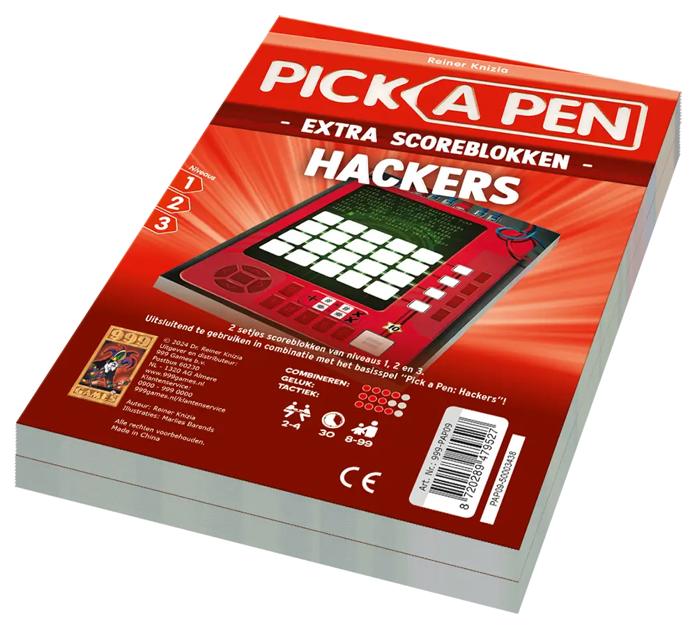 Pick a Pen Hackers Scoreblokken